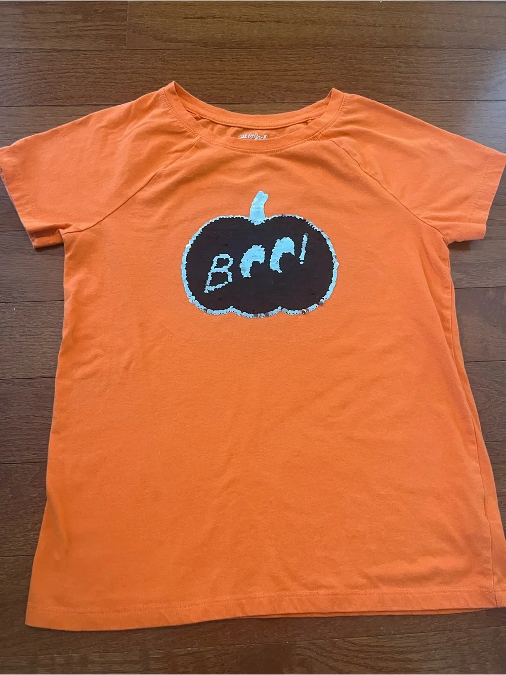 Girls Cat&Jack Halloween Reversible Sequin Shirt 14/16